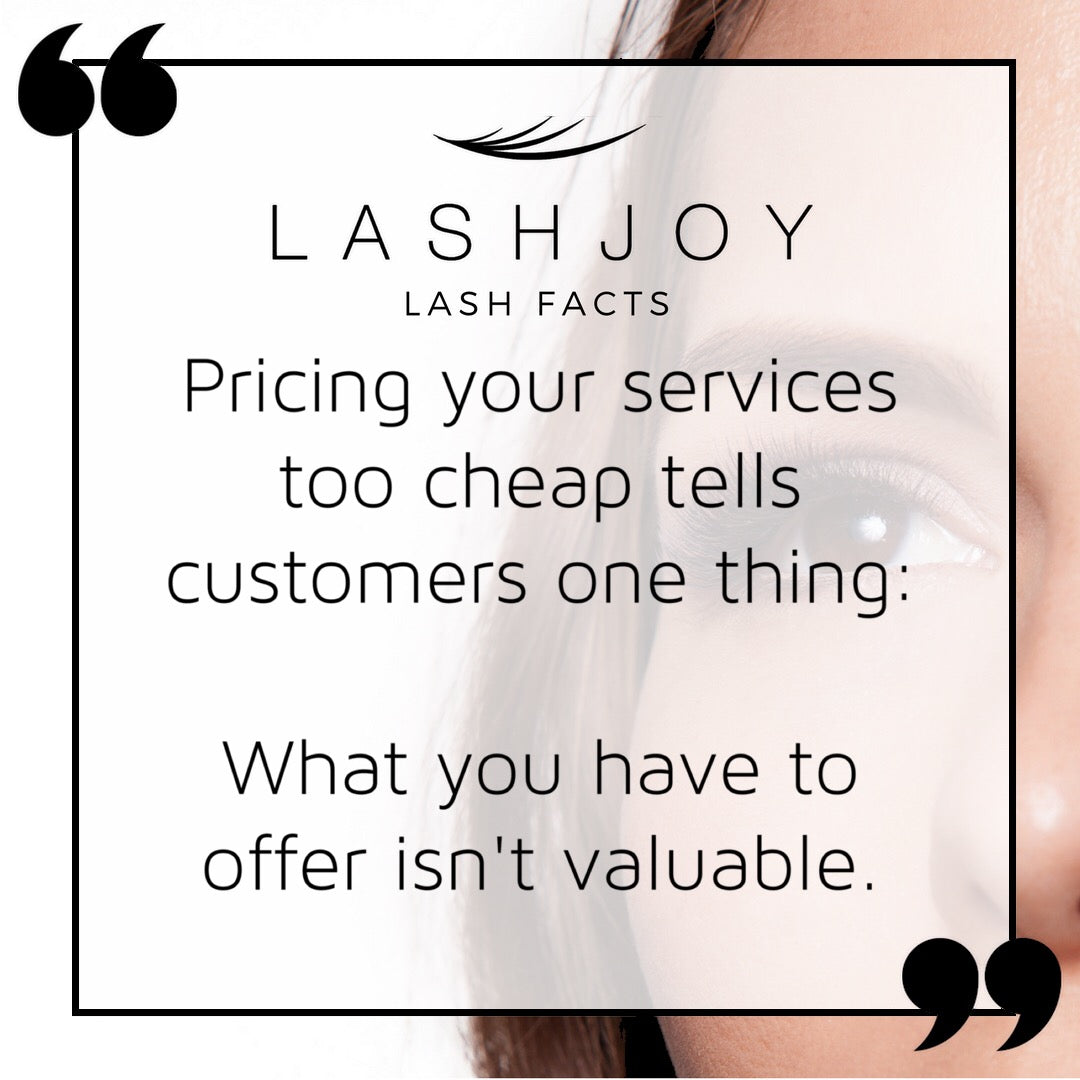 Bottom Lashes Menu How to Correctly Price Your Lash Menu | LashJoy