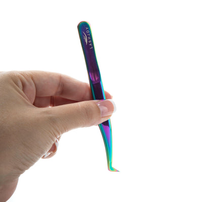 Rainbow Eyelash Extension Tweezer Bundle - 6 Pairs