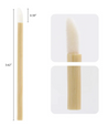50 Pack Disposable Bamboo Lip Gloss Applicator Wands