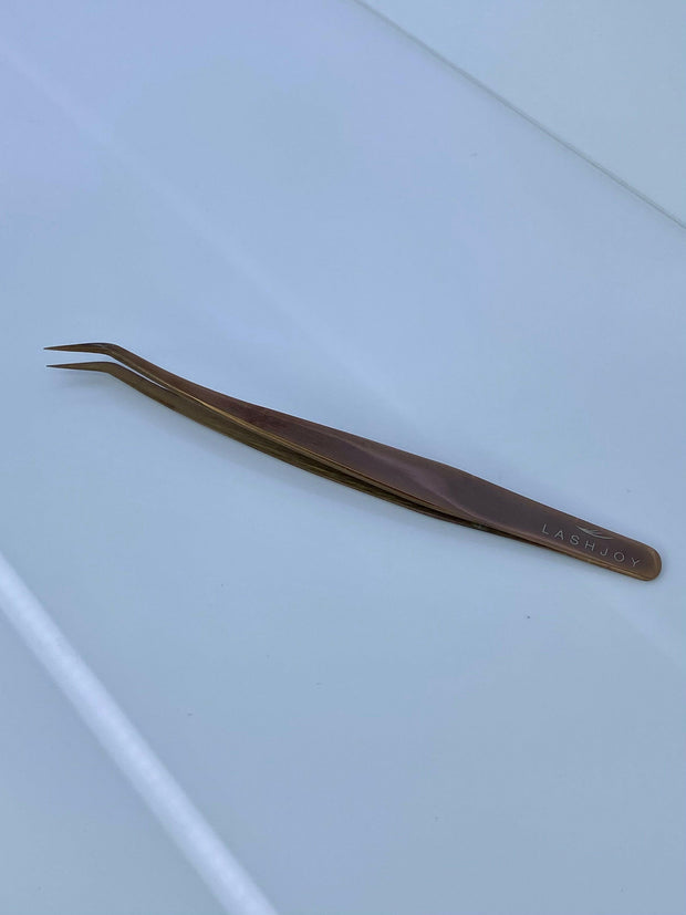 Bronze Eyelash Extension Tweezer