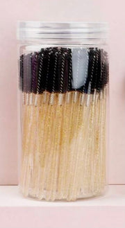 Disposable Glitter Mascara Wands - 100 Pack