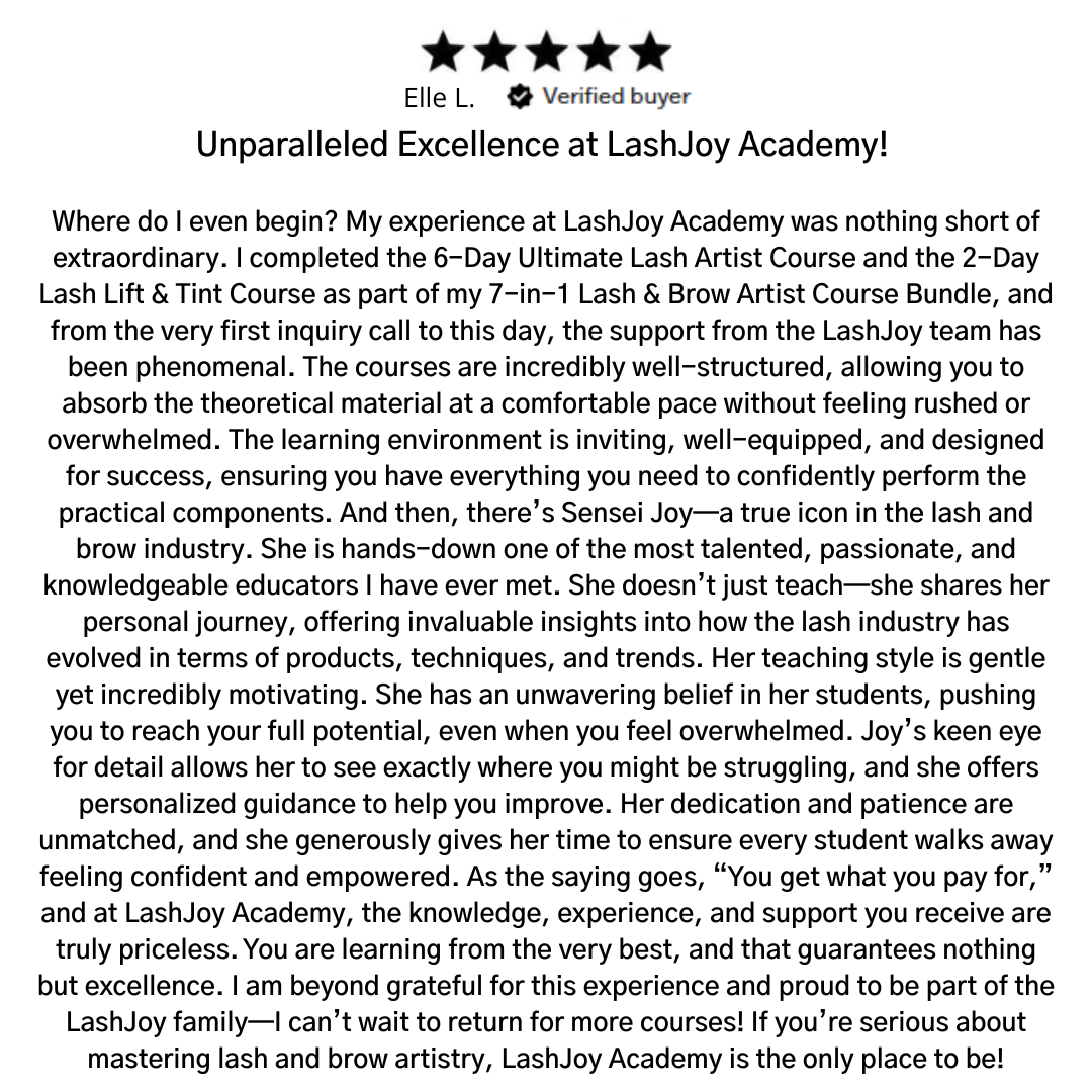 6 Day Beginner Lash Artist Course  | Brisbane