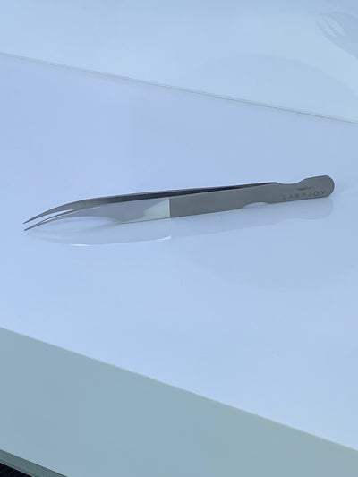 Two-Tone Silver Eyelash Extension Tweezer Bundle - 6 Pairs