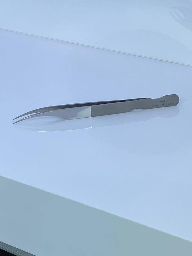 Two-Tone Silver Eyelash Extension Tweezer Bundle - 6 Pairs
