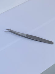 Two-Tone Silver Eyelash Extension Tweezer Bundle - 6 Pairs