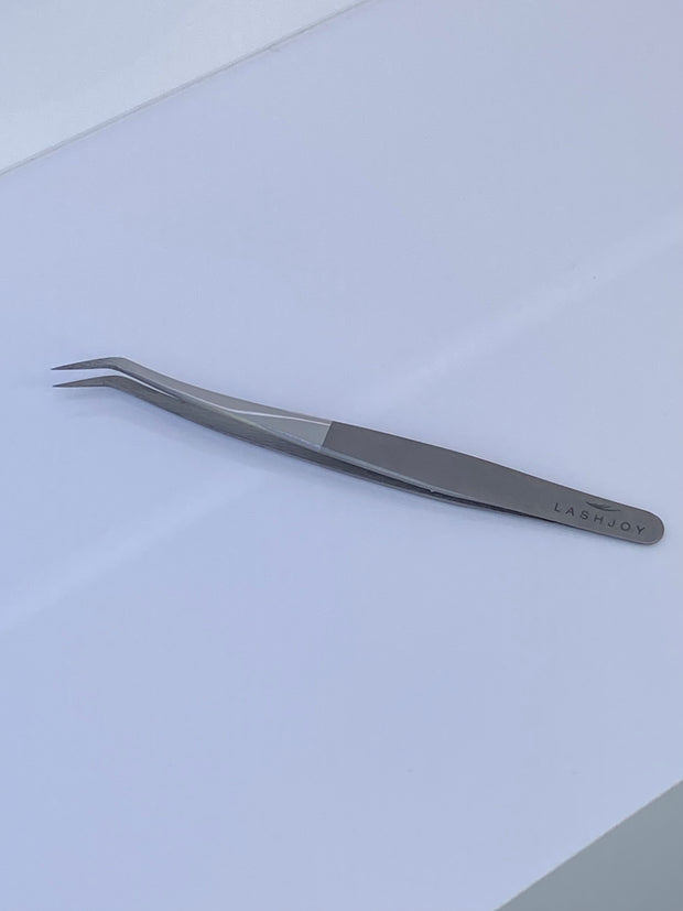 Two-Tone Silver Eyelash Extension Tweezer Bundle - 6 Pairs