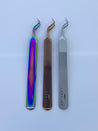 90° Double Bend Lash Tweezers LashJoy.