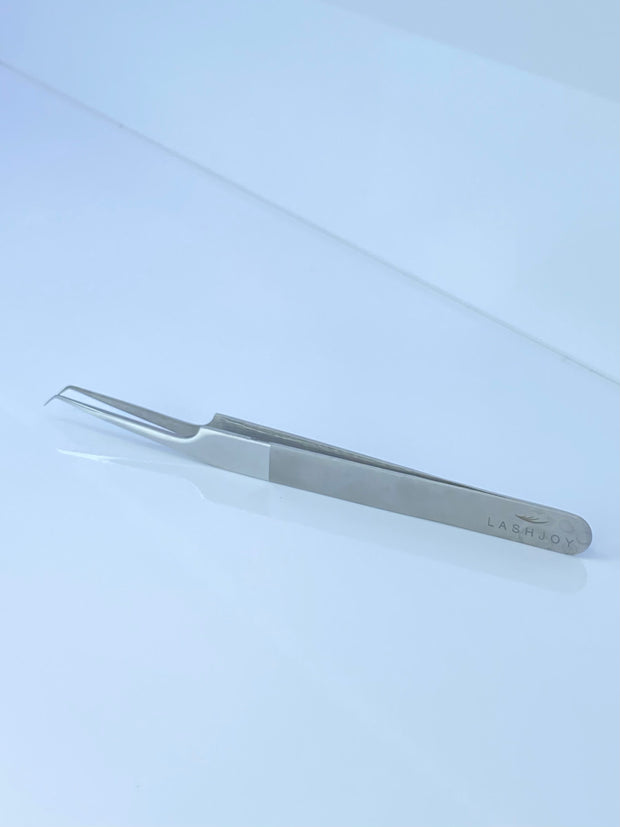 Two-Tone Silver Eyelash Extension Tweezer Bundle - 6 Pairs