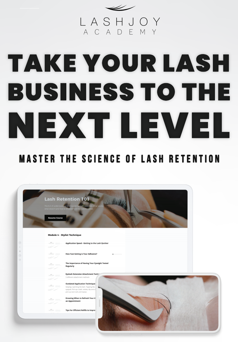 Lash Retention 101 Online Course LashJoy.