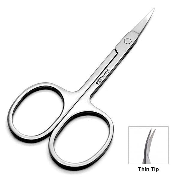 Curved Lash and Brow Scissors thin tip