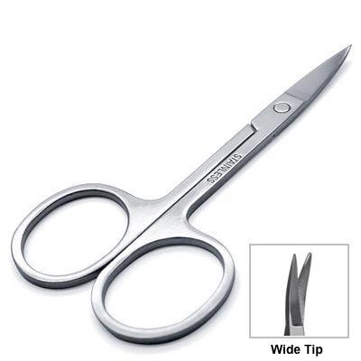 Curved Lash and Brow Scissors wide tip