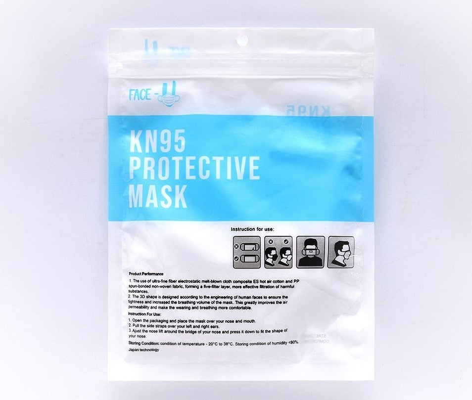 Individually sealed KN95 protective mask