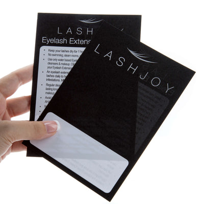 Lash Extension Aftercare Cards