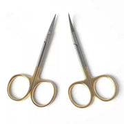 Superfine Straight Lash & Brow Scissors (Gold Handle)