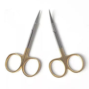 Superfine Straight Lash & Brow Scissors (Gold Handle)